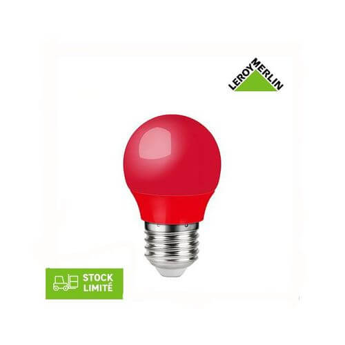 Spot LED rouge R63 4W E27 230V - Ampoule lumière rouge